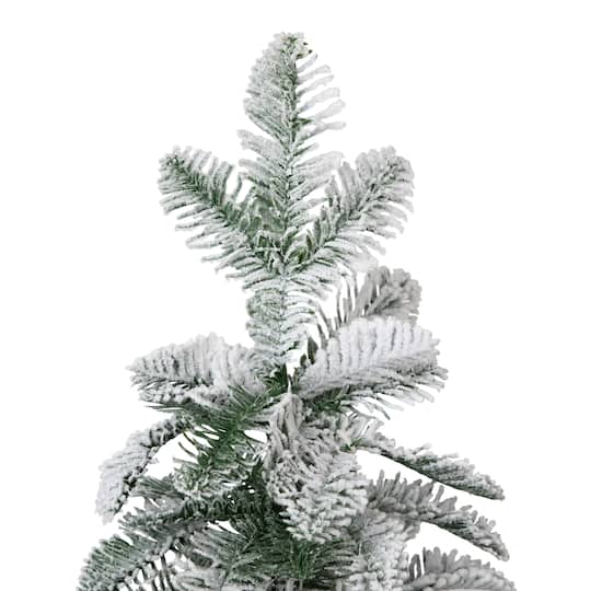Northlight 28" Unlit Flocked Pine Potted Artificial Christmas Tree
